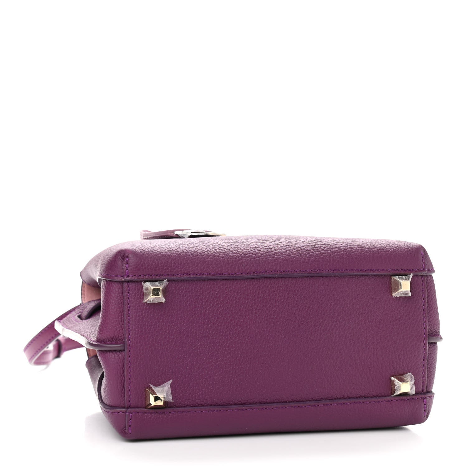 MCM Grained Calfskin Mini Milla Tote Purple 4 of 11