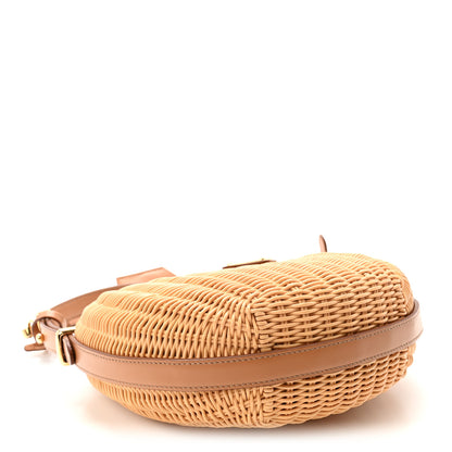 Prada Wicker Arque Shoulder Bag Natural 4 of 9