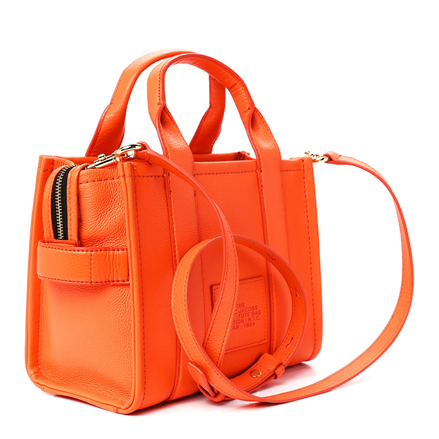 Marc Jacobs Grained Calfskin Small The Tote Bag Dragon Fire 3 of 12