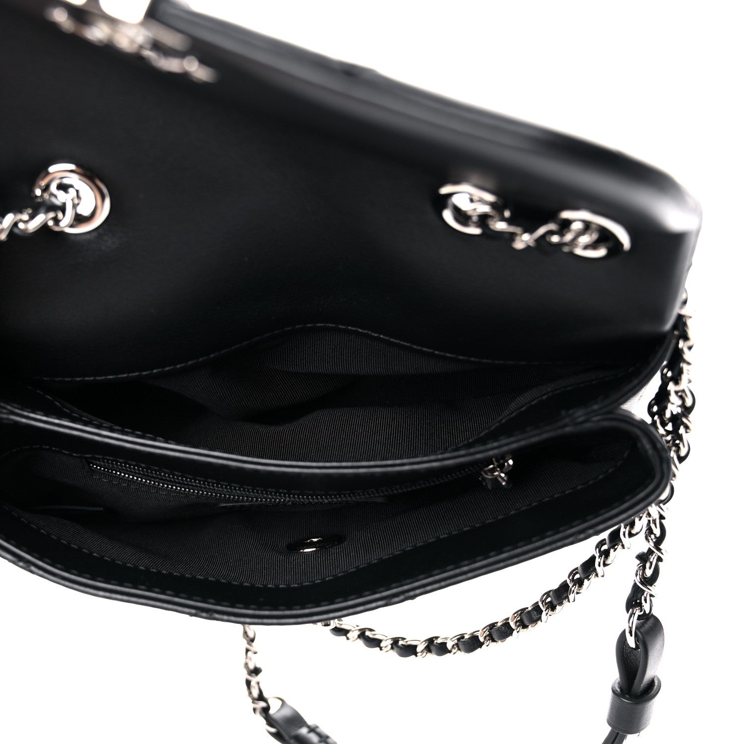 Chanel Lambskin Quilted CC Flap Black 4 of 9