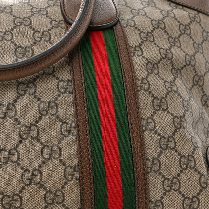 Gucci Soft GG Supreme Monogram Web Neo Vintage Duffle Bag Beige New Acero Crop 18 of 19