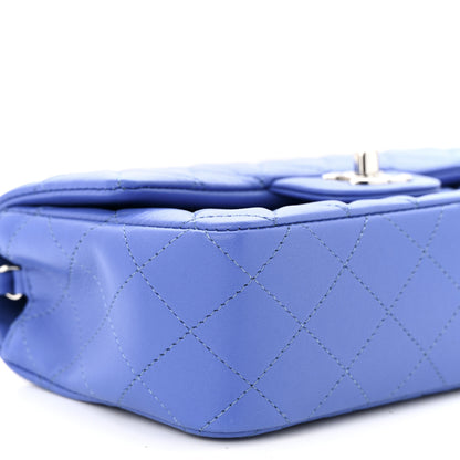 Chanel Lambskin Quilted Mini Rectangular Flap Light Blue 9 of 12