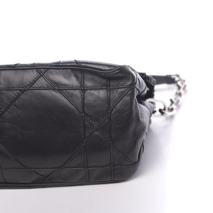Christian Dior Lambskin Cannage Ruffle New Lock Flap Black 11 of 11