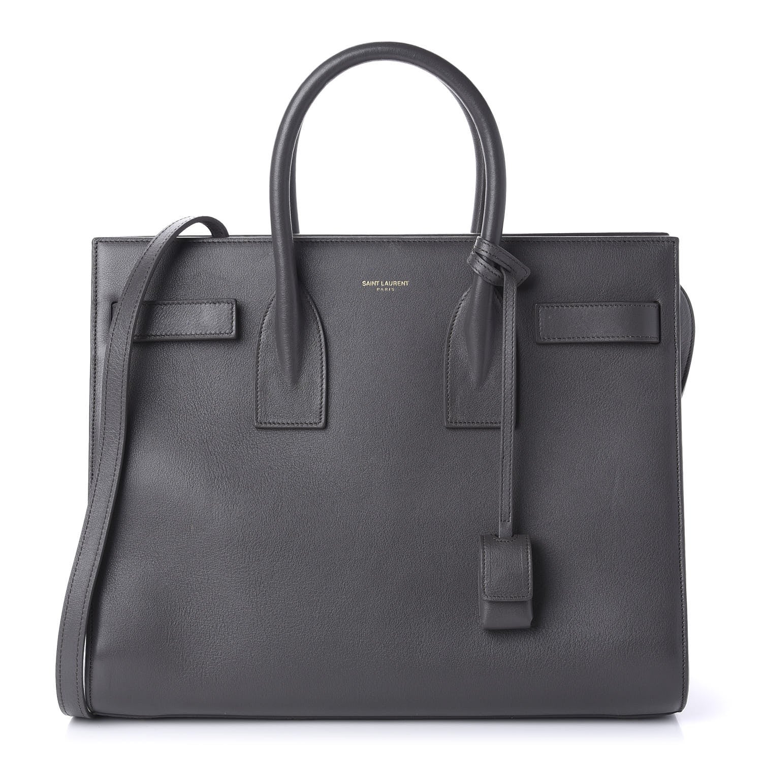 Saint Laurent Calfskin Small Sac De Jour Fog 1 of 14
