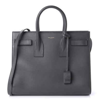 Saint Laurent Calfskin Small Sac De Jour Fog 1 of 14
