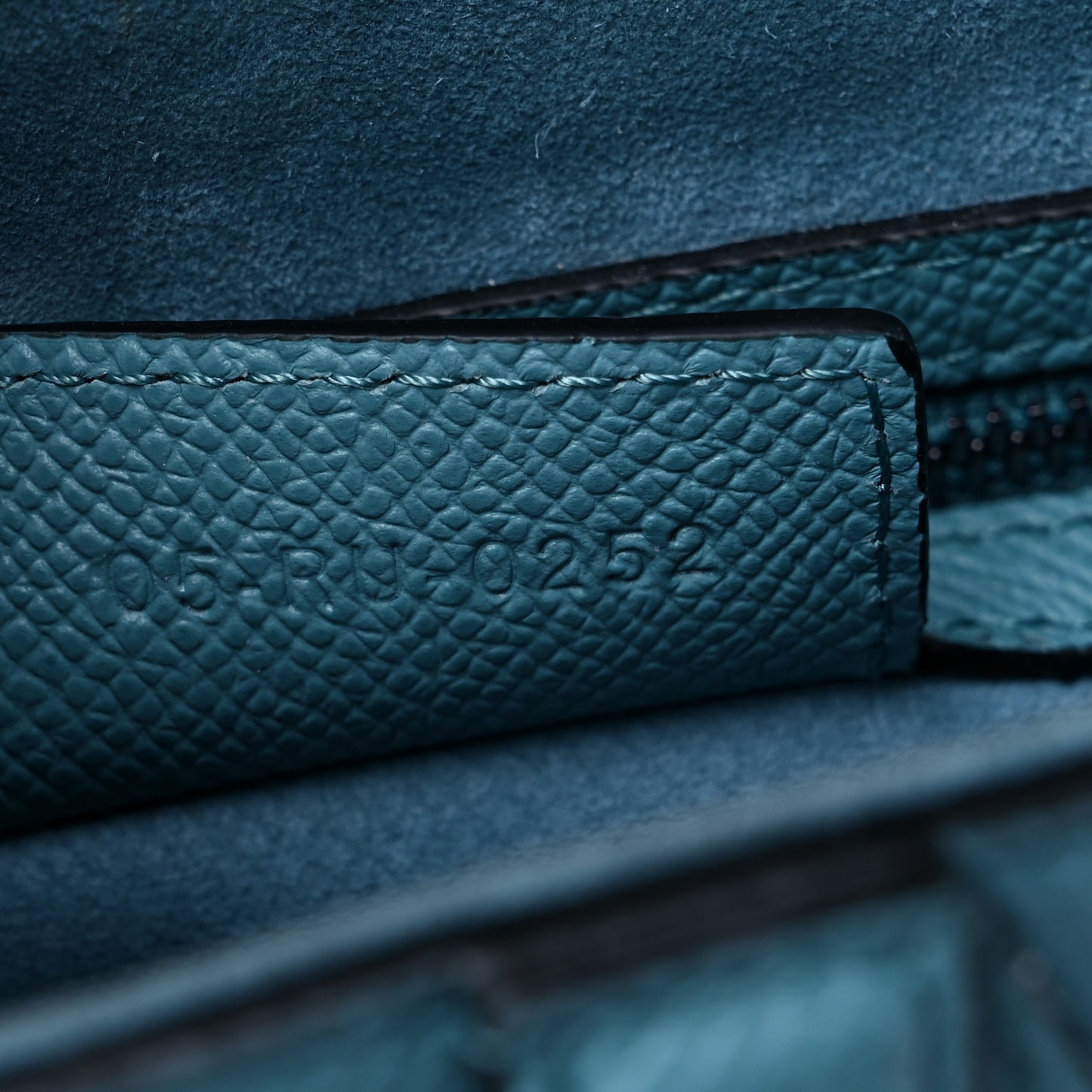 Grained Calfskin Saddle Bag Azure Blue