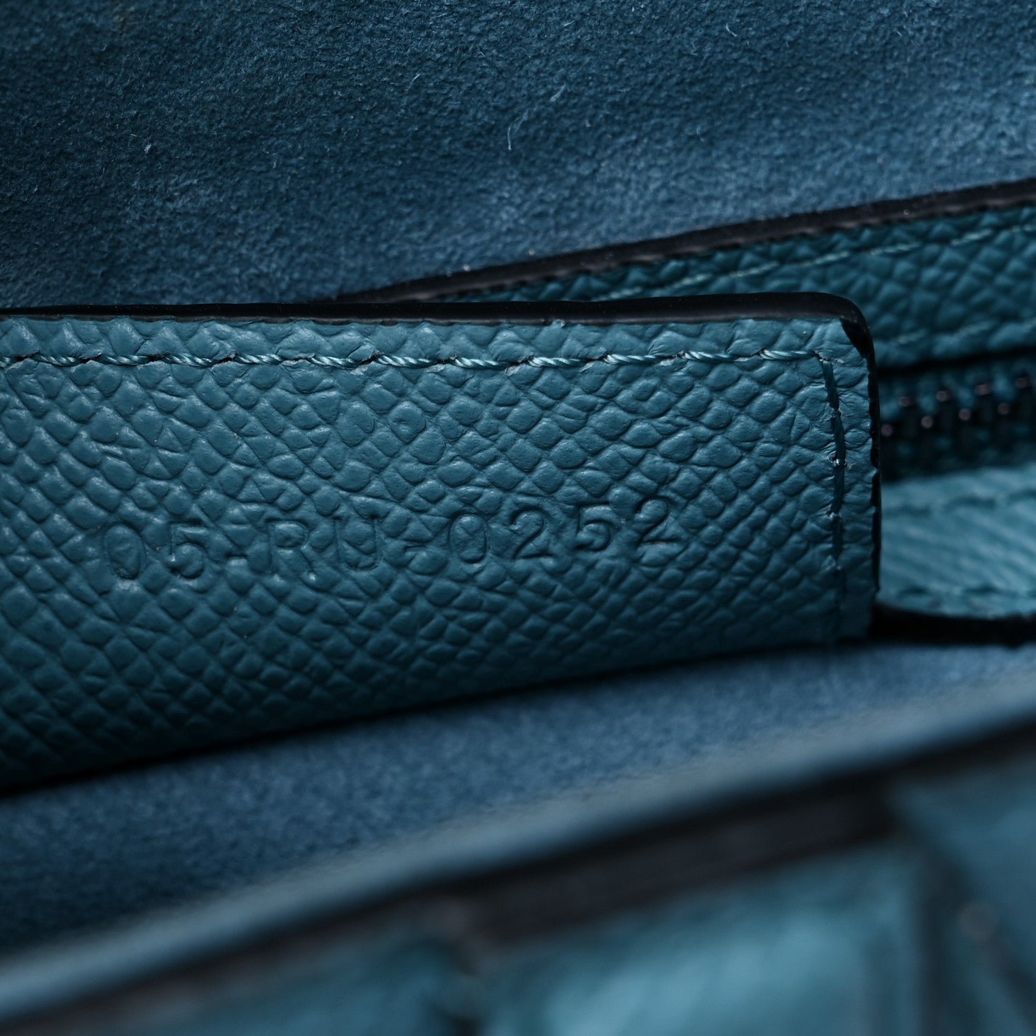 Christian Dior Grained Calfskin Saddle Bag Azure Blue 7 of 11
