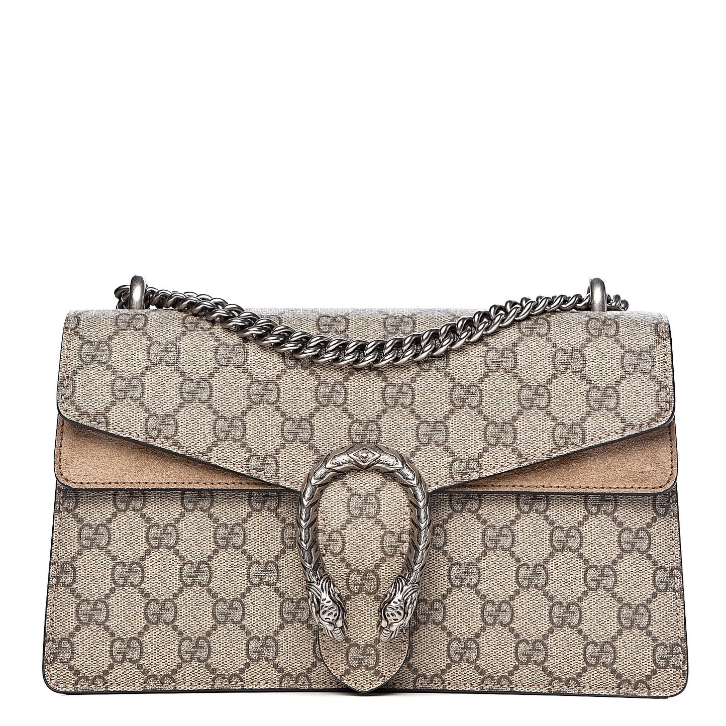 GG Supreme Monogram Small Dionysus Shoulder Bag Taupe