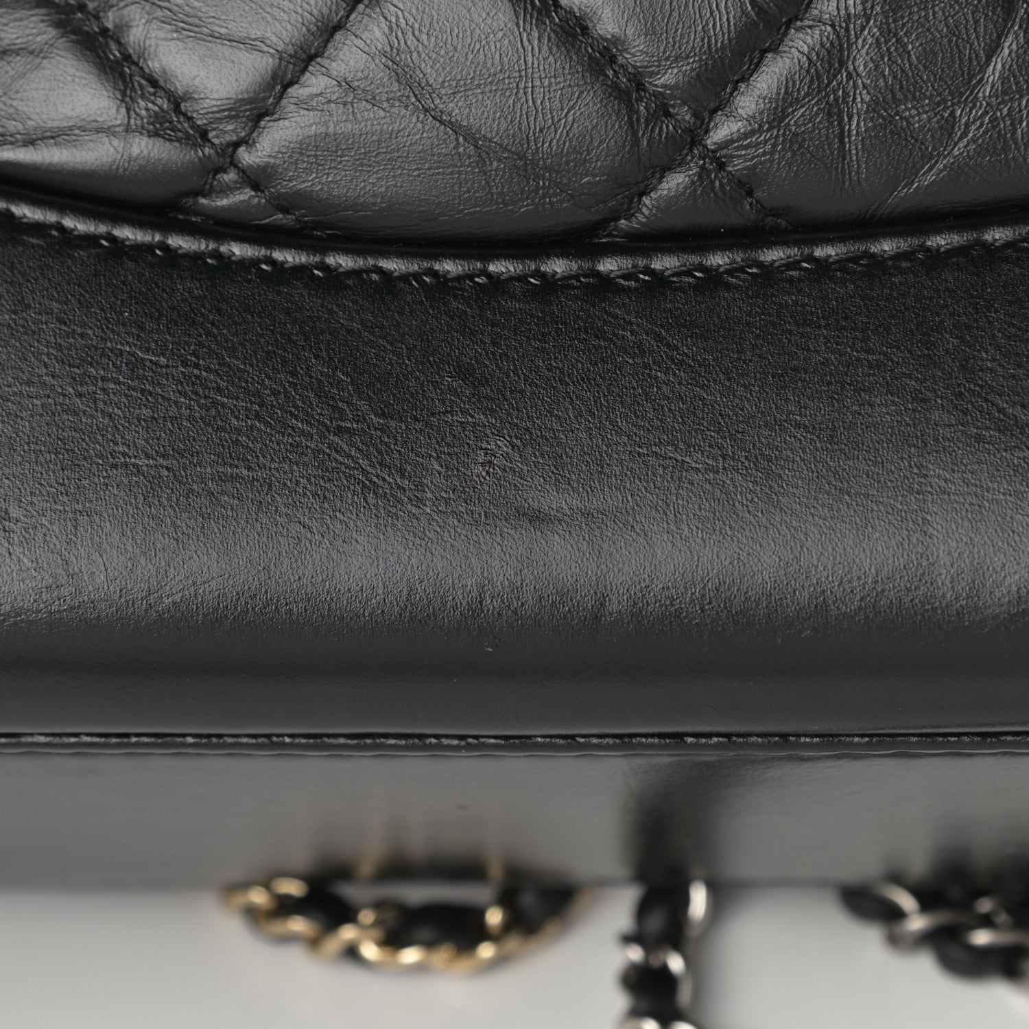 Chanel Aged Calfskin Quilted Small Gabrielle Backpack Black 11 of 11