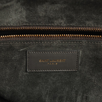 Saint Laurent Calfskin Classic Duffle 6 Earth 6 of 7