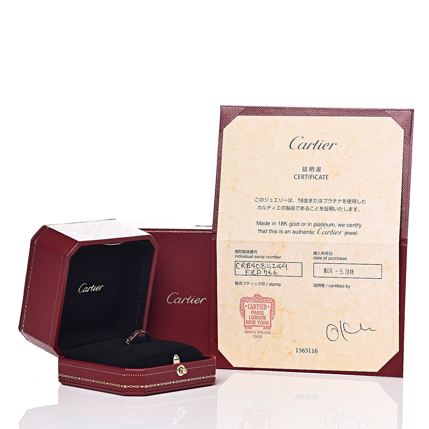 18K Pink Gold 3.5mm LOVE Wedding Band Ring 49 4.75