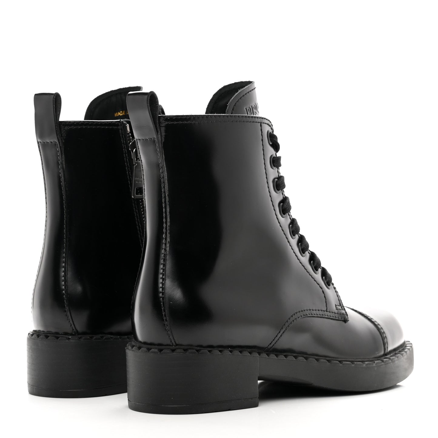 Spazzolato Chocolate 50mm Combat Boots 36 Black