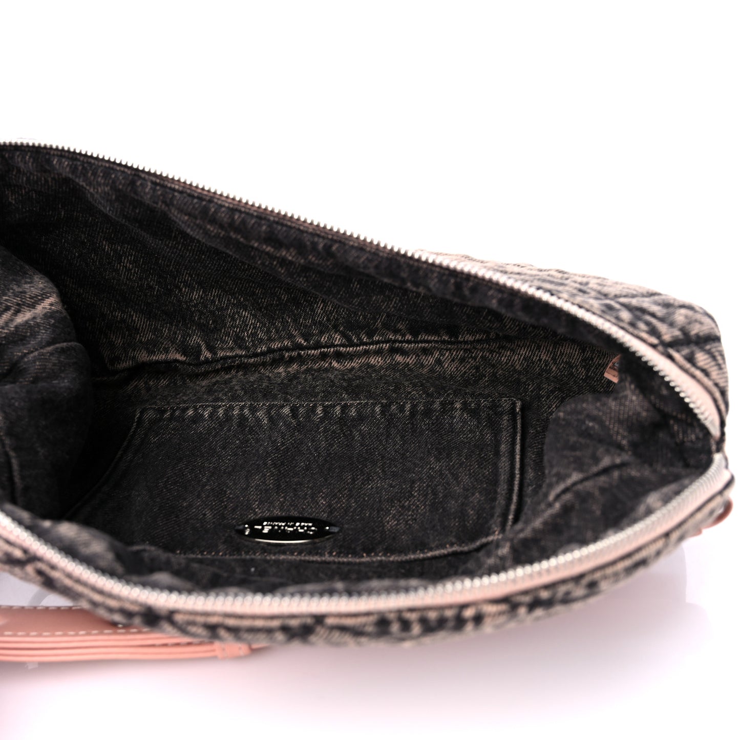 Denim Quilted Denimpression Waist Bag Pink