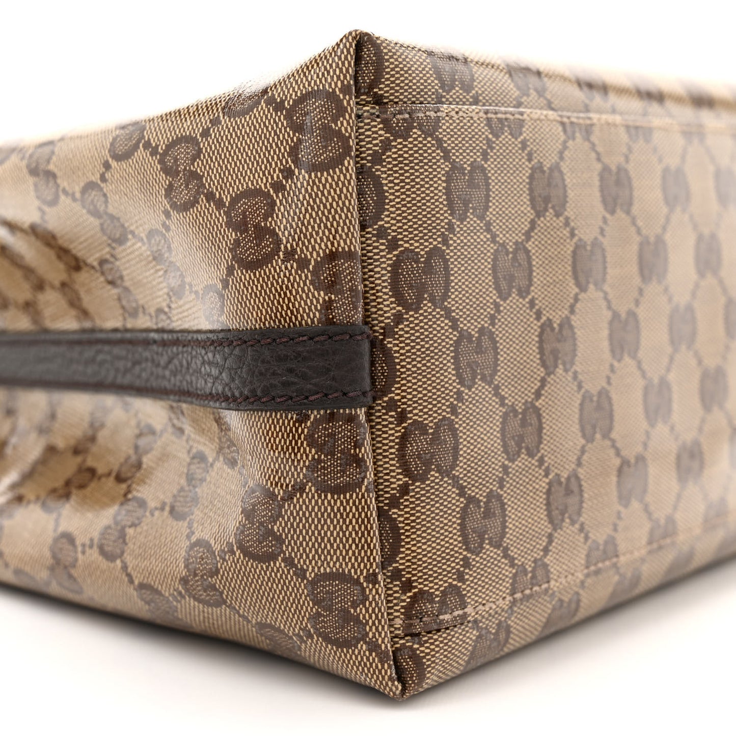 Crystal Monogram Gifford Shopping Tote Brown