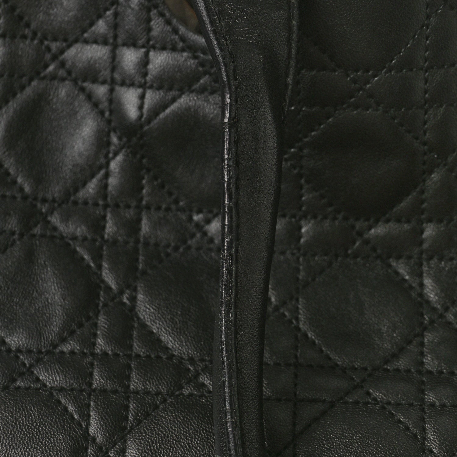 Christian Dior Lambskin Cannage Large Soft Lady Dior Shopping Tote Black 11 of 14