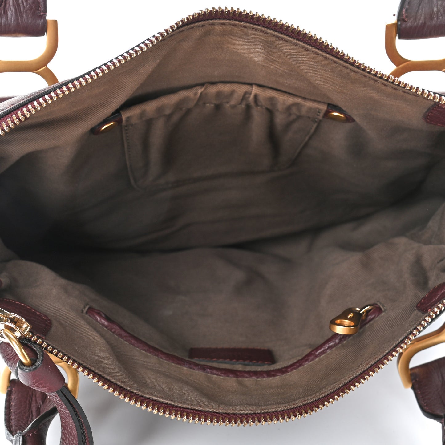 Calfskin Medium Marcie Satchel Burnt Brown