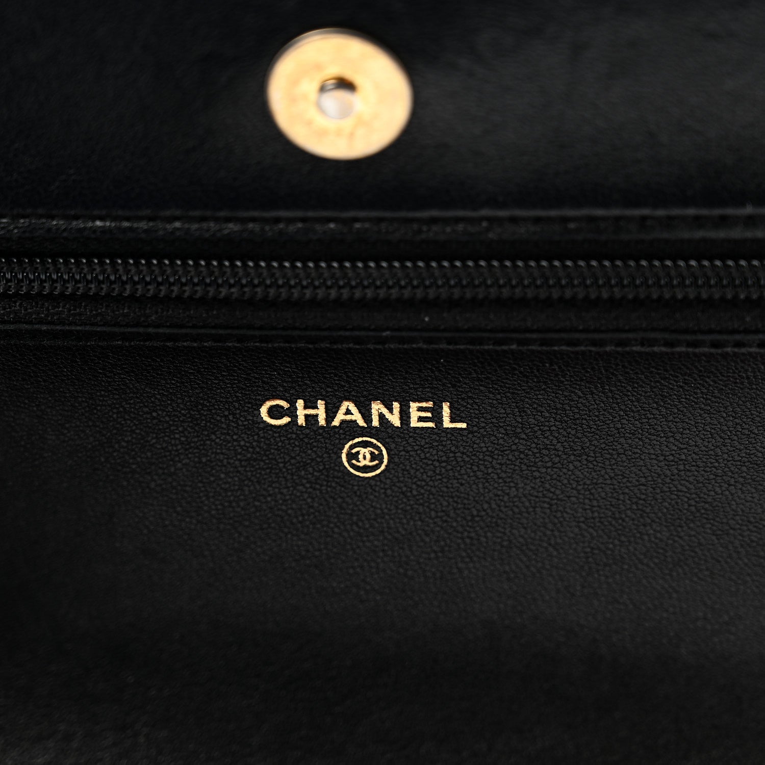 Chanel Lambskin Quilted Chanel 19 Wallet On Chain WOC Black 6 of 12