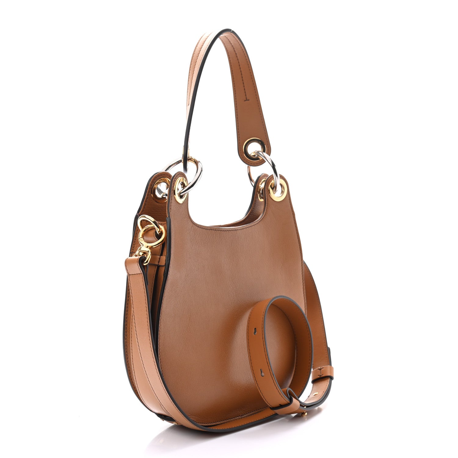 Chloe Calfskin Medium Tess Hobo Autumnal Brown 3 of 10