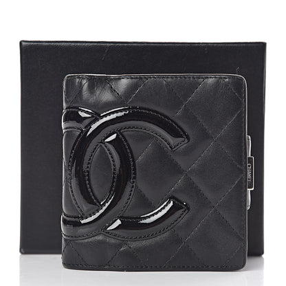Chanel Calfskin Quilted Cambon Bi-Fold Wallet Black 18 of 18