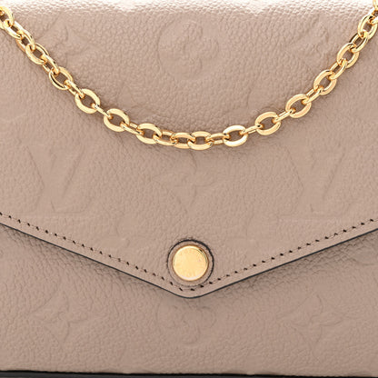 Louis Vuitton Empreinte Pochette Felicie Chain Wallet Tourterelle 10 of 13