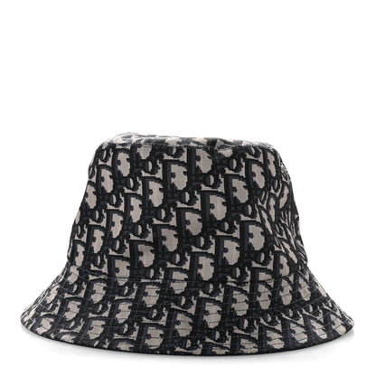 Christian Dior Nylon Oblique Reversible Teddy-D Brim Bucket Hat Blue 6 of 9