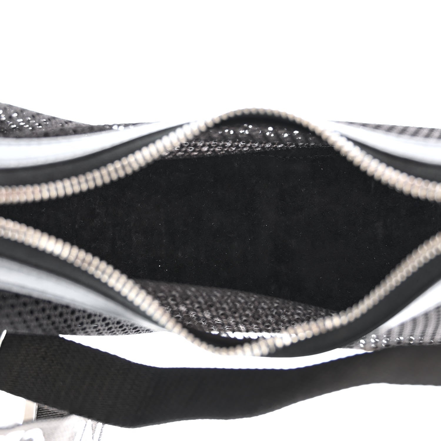 Celine Mesh Ava Trekking Shoulder Bag Black 5 of 12