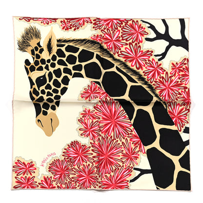 Hermes Silk The Three Graces Zoom Scarf 45 Creme Black Bleu Rogue 1 of 4