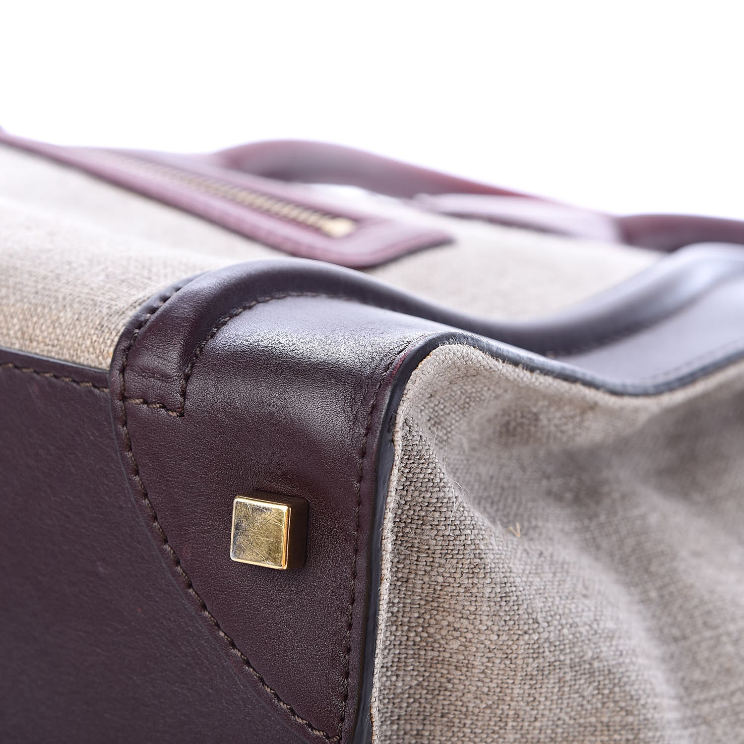 Celine Calfskin Linen Mini Tri-Color Luggage 10 of 17