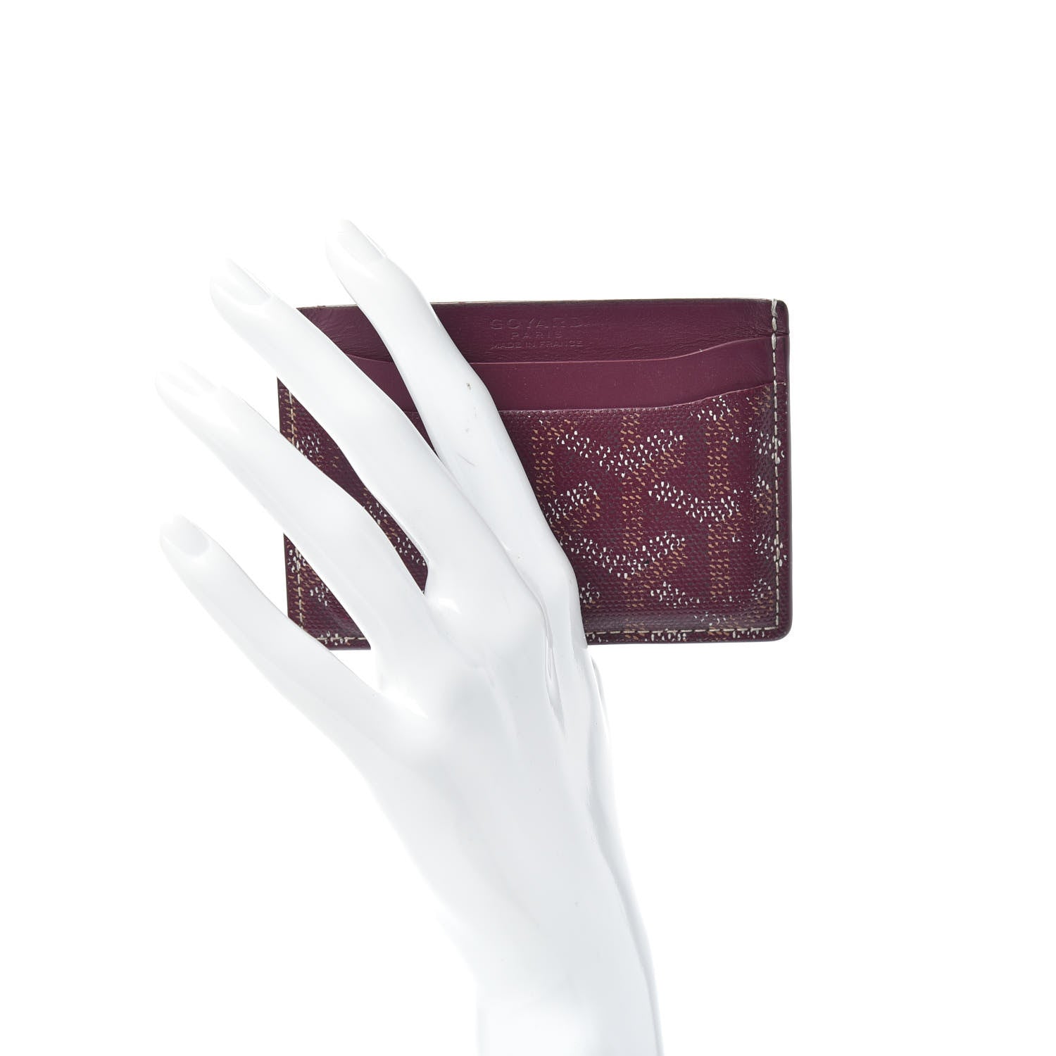 Goyard Goyardine Saint Sulpice Card Holder Bordeaux 2 of 6