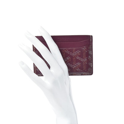 Goyard Goyardine Saint Sulpice Card Holder Bordeaux 2 of 6