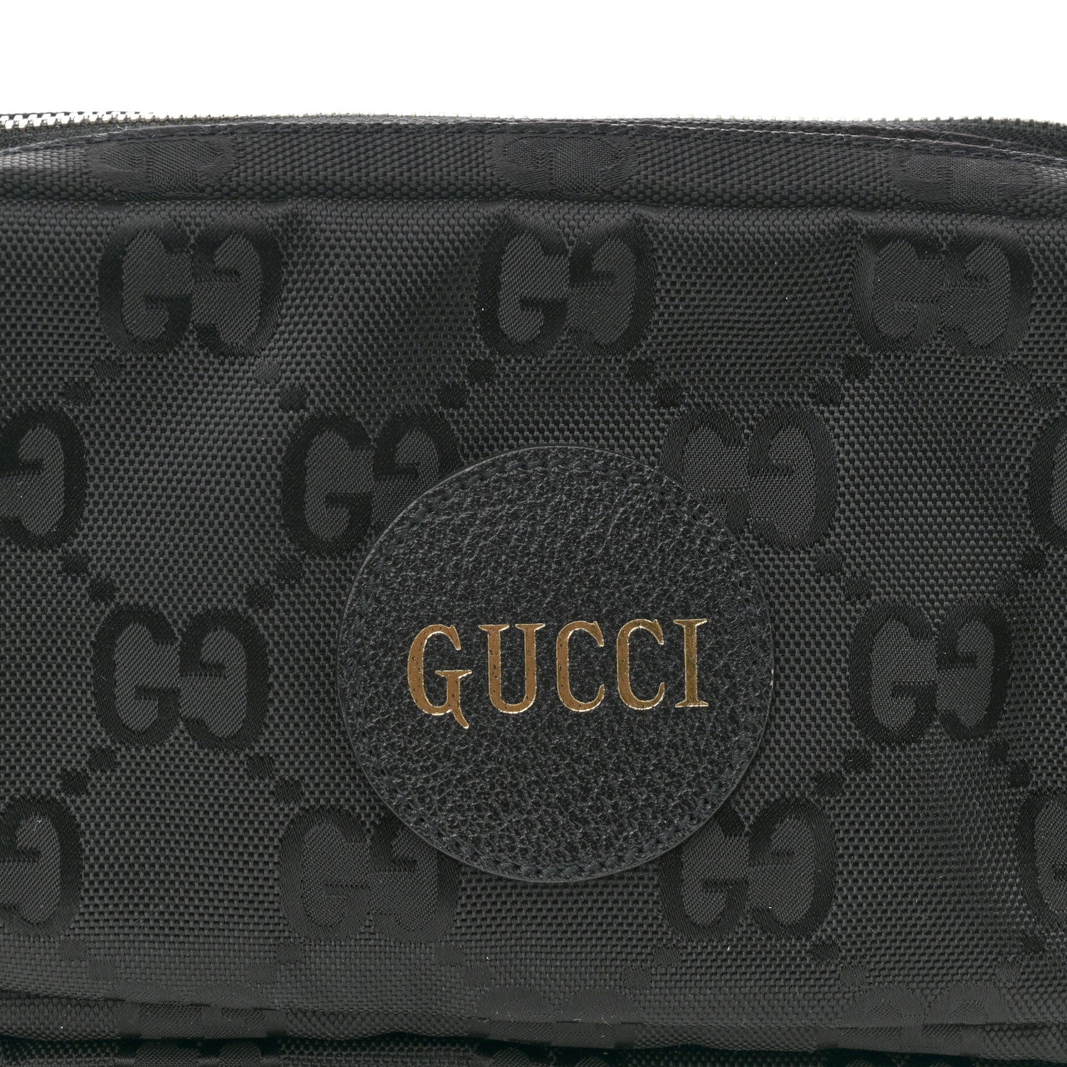 Gucci Econyl Nylon Monogram Off The Grid Large Belt Bag Black 9 of 11