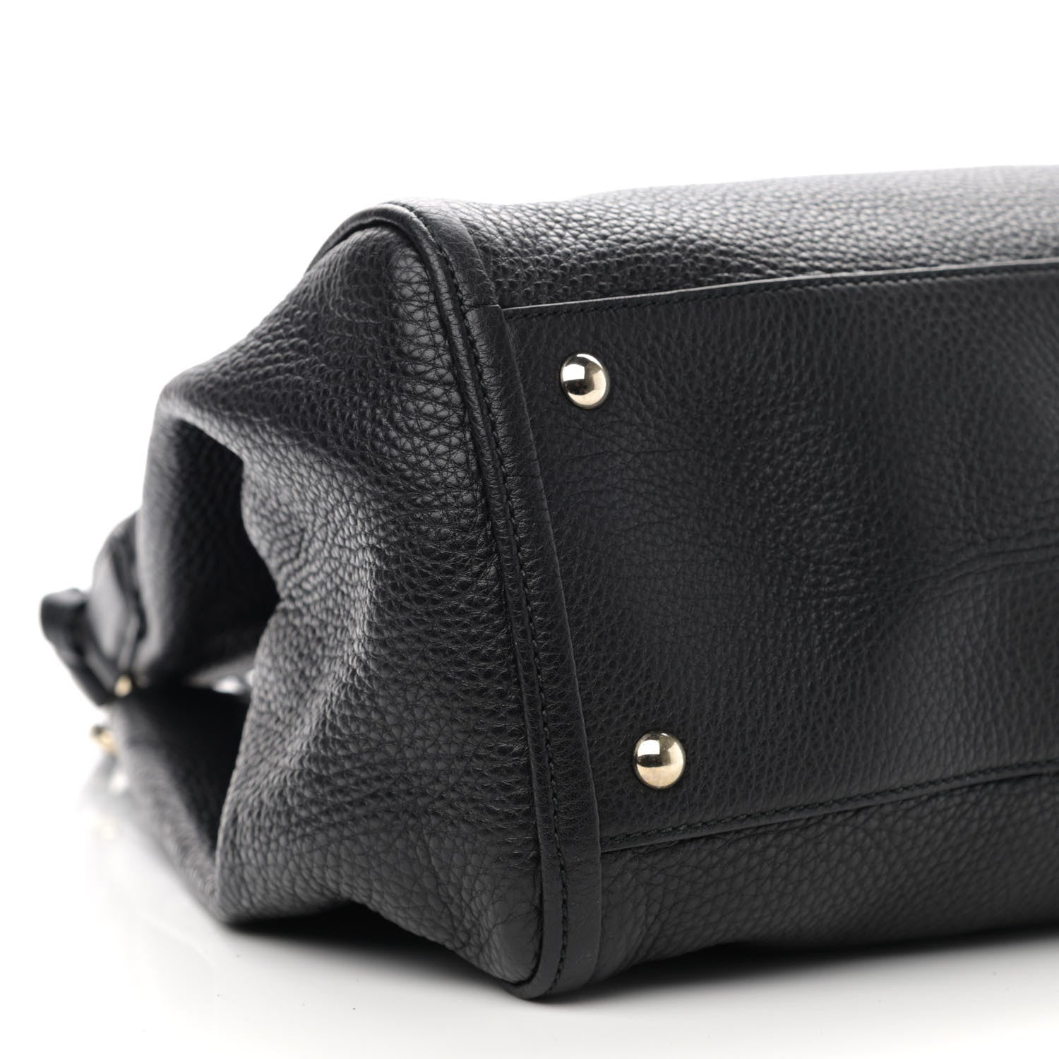 Gucci Pebbled Calfskin Medium Soho Shoulder Bag Black 9 of 10