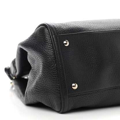 Gucci Pebbled Calfskin Medium Soho Shoulder Bag Black 9 of 10