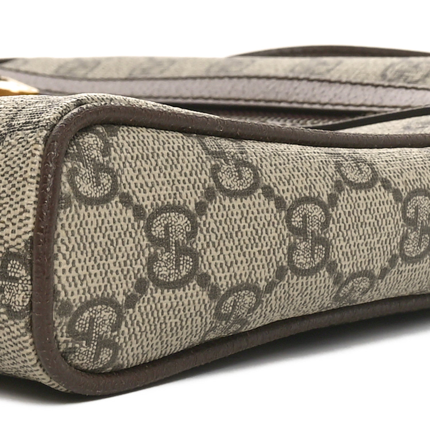 Gucci GG Supreme Monogram Web Small Ophidia Messenger Bag Brown 10 of 11