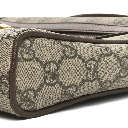 Gucci GG Supreme Monogram Web Small Ophidia Messenger Bag Brown 10 of 11