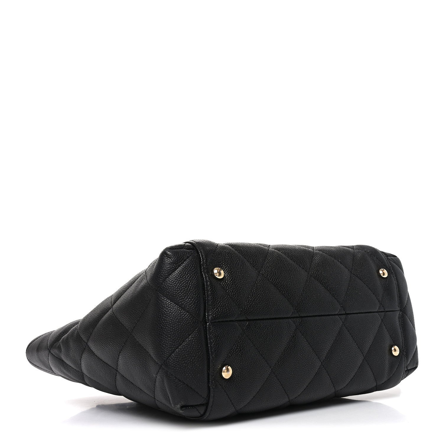 Chanel Caviar Quilted Small Shopping Tote Black 4 of 11