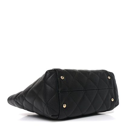 Chanel Caviar Quilted Small Shopping Tote Black 4 of 11