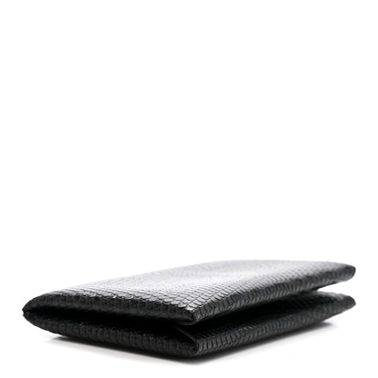 Hermes Lizard Calvi Card Case Black 4 of 8