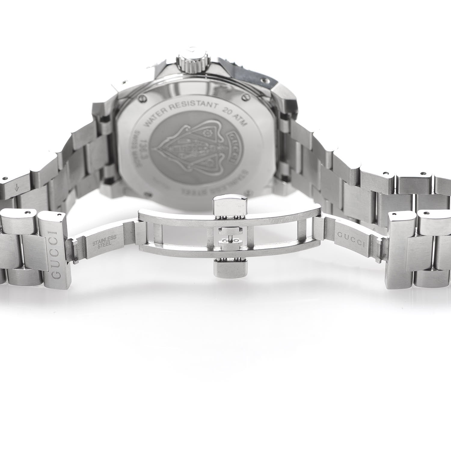Gucci Stainless Steel 40mm Dive Quartz Watch Black 6 of 7