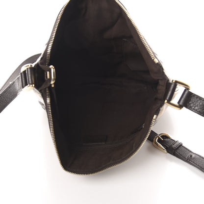 Gucci Crystal Monogram Small D Gold Ring Messenger Dark Brown 5 of 15