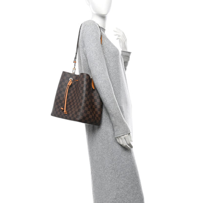 Louis Vuitton Damier Ebene Neonoe MM Safran 2 of 11