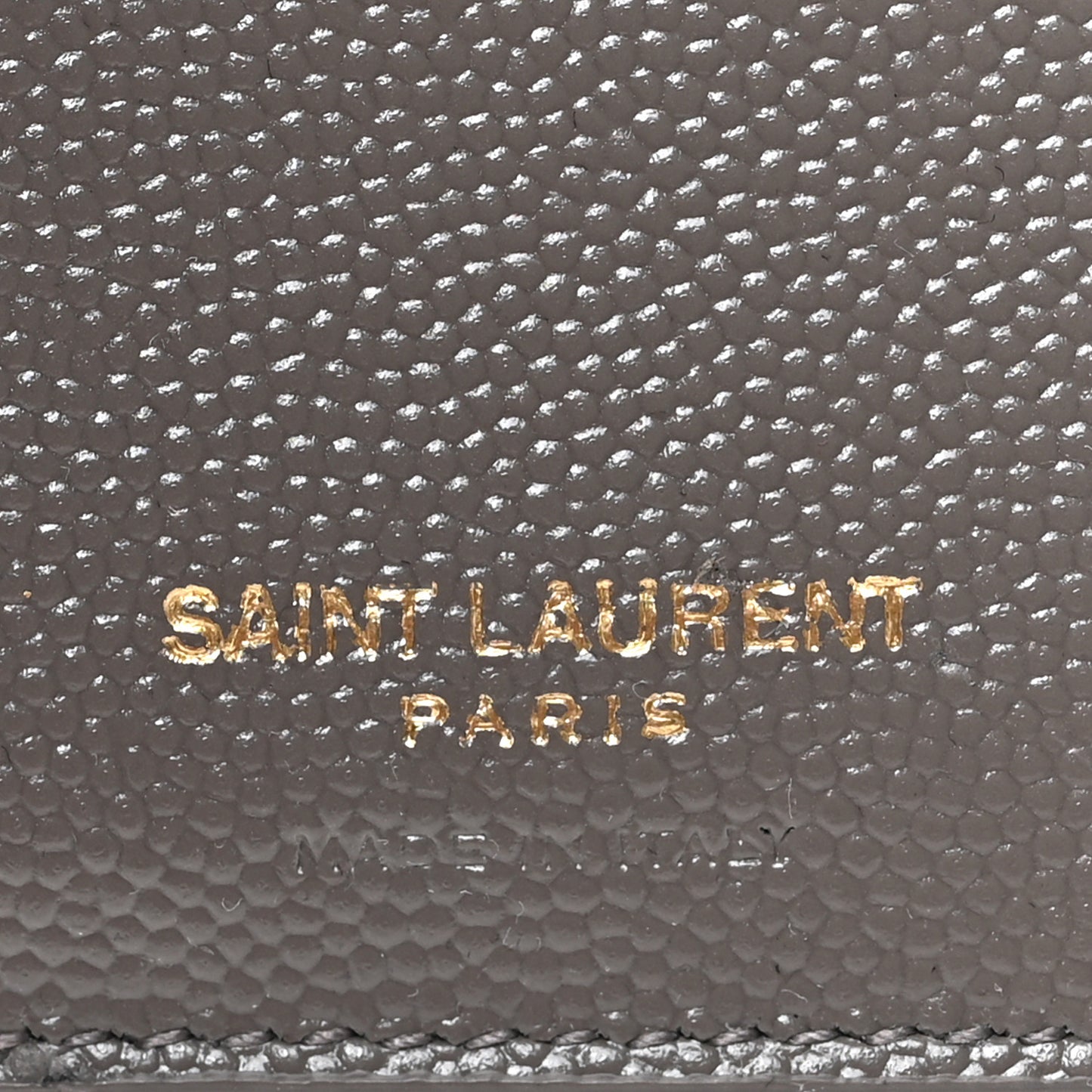 Grain De Poudre Matelasse Chevron Monogram Compact Zip Around Wallet Fog