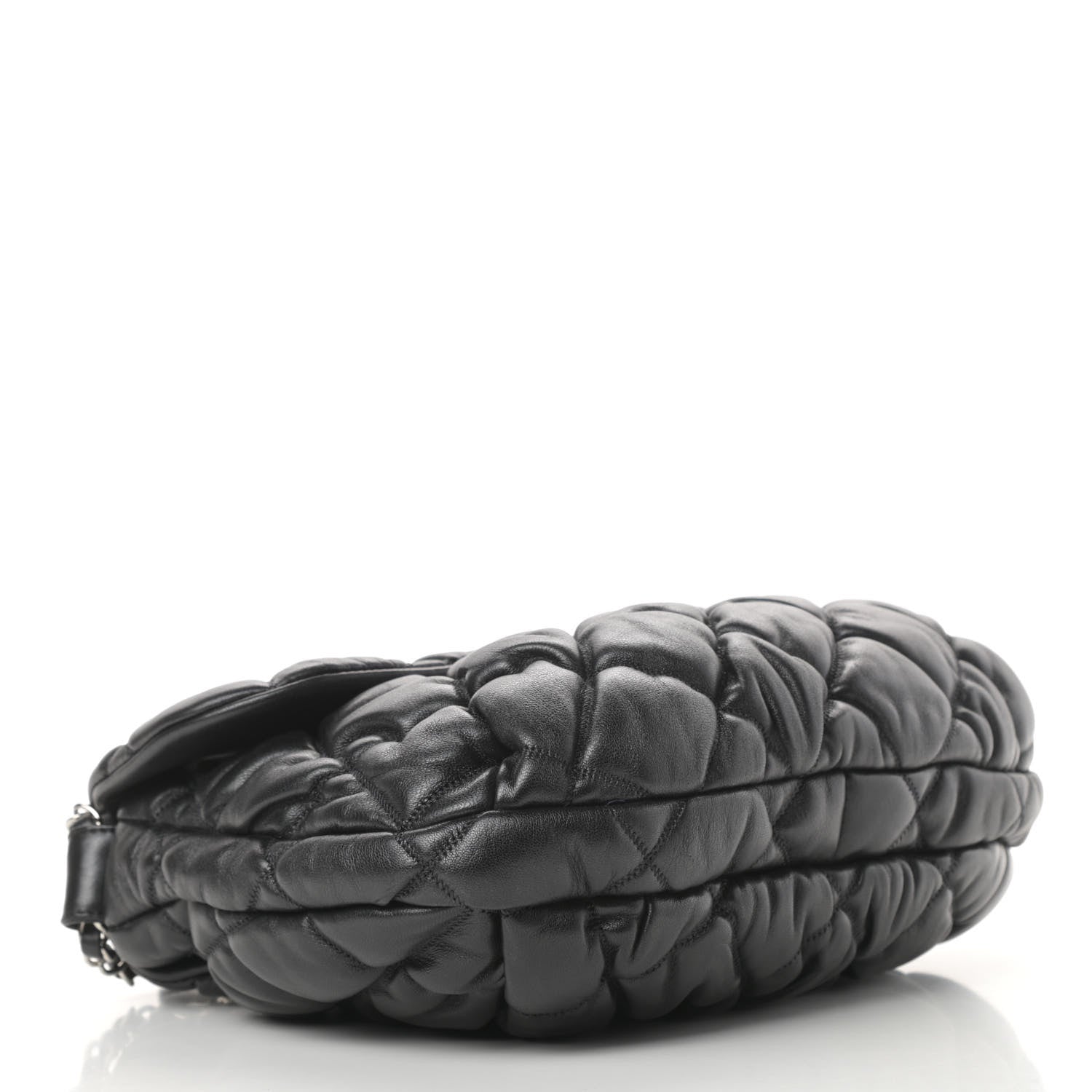 Chanel Lambskin Bubble Quilt Flap Bag Black 4 of 10