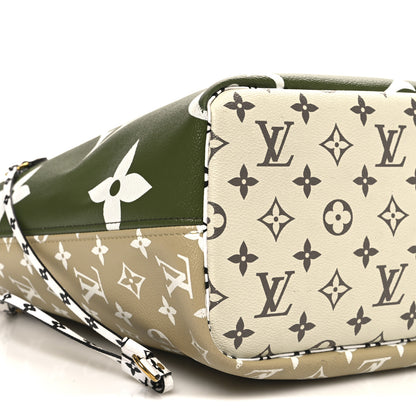 Louis Vuitton Monogram Giant Neverfull MM Kaki 8 of 11