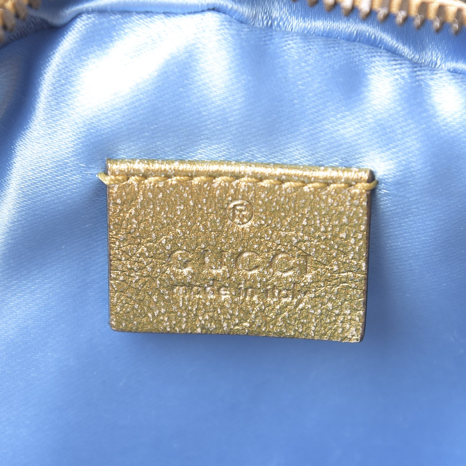 Gucci Metallic Nappa Matelasse Heart Mini GG Marmont Round Shoulder Bag Oro Vecchio Rosa 6 of 8