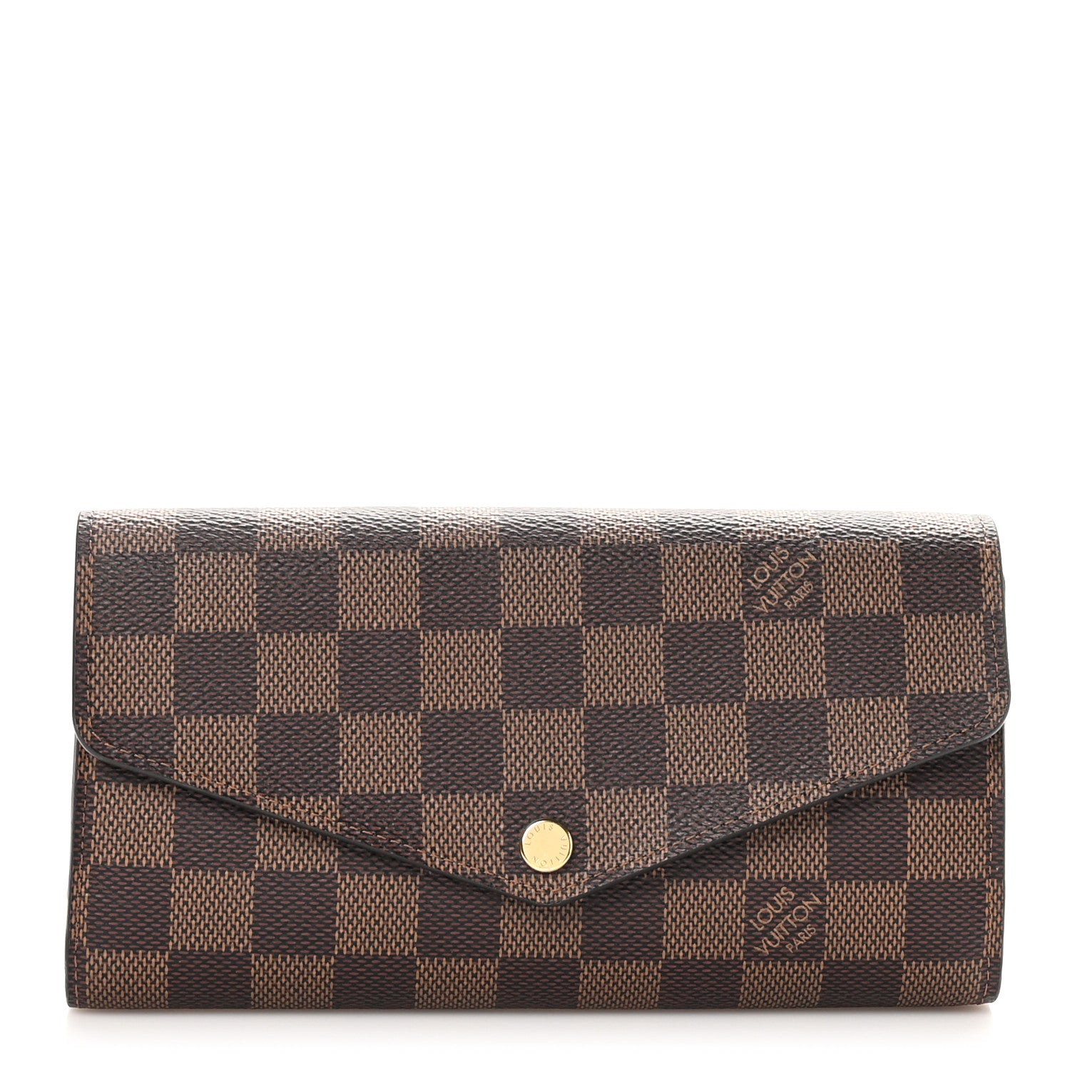 Louis Vuitton Damier Ebene Sarah Wallet NM 1 of 7