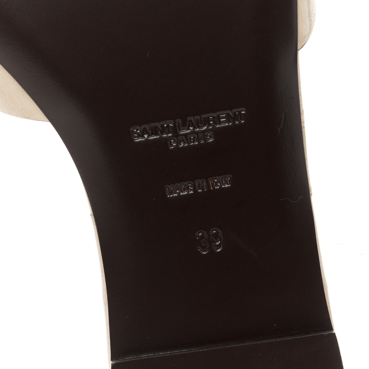 Eelskin Tribute 05 Slide Sandals 39 Brave Ivory