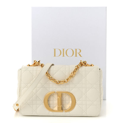 Christian Dior Lambskin Cannage Small Caro Bag Ivory 11 of 11