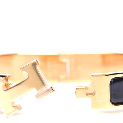 Hermes Enamel Narrow Clic Clac H Bracelet PM Black 7 of 13