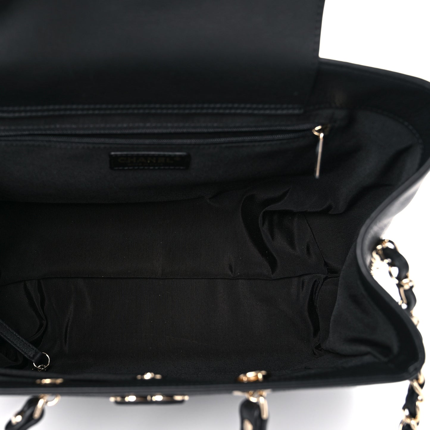 Bullskin Stitched Medium Shopping Bag Black